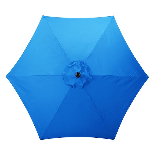 Living Accents 9 ft. Tiltable Royal Blue Market Umbrella UM90BKOBD34RB - main